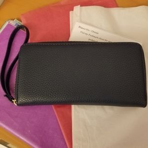 ❤ Wallet, Navy blue, zippered compartment, nwot